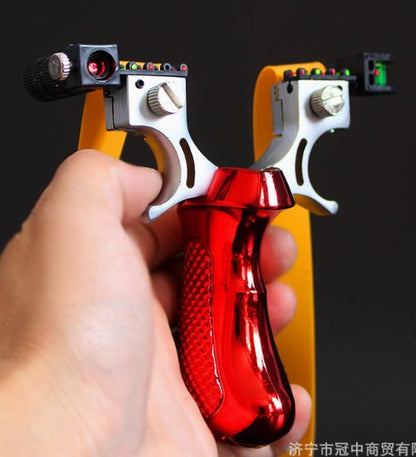 High Precision Laser-Guided Slingshot