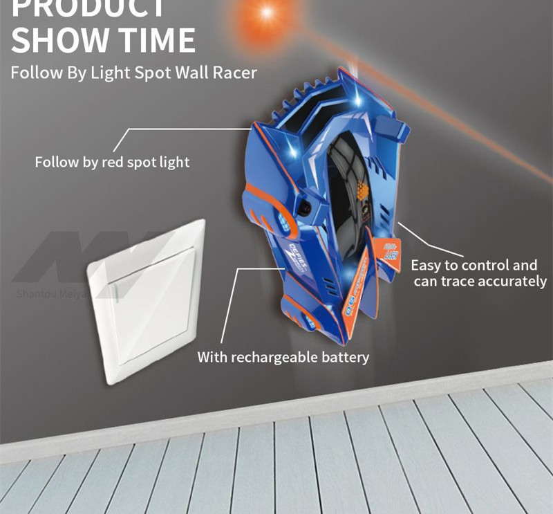 RC Wall Climbing Car Toy Infrared Laser Control