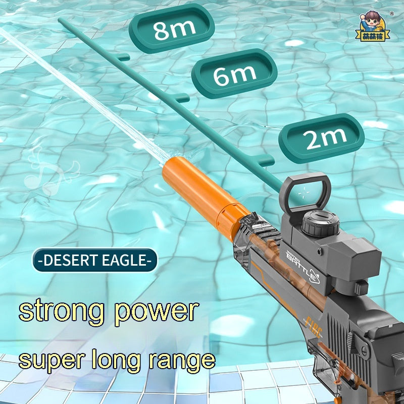 Electric Desert Eagle Water Gun – Full Auto Rapid Fire Water Blaster Toy