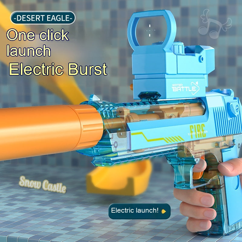 Electric Desert Eagle Water Gun – Full Auto Rapid Fire Water Blaster Toy