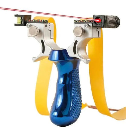 High Precision Laser-Guided Slingshot