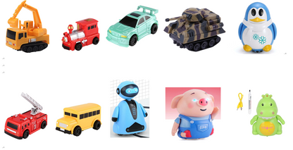 Follow-The-Line Sensory Inductive Toy Car