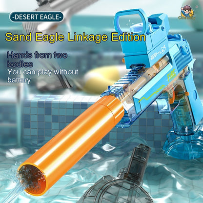 Electric Desert Eagle Water Gun – Full Auto Rapid Fire Water Blaster Toy