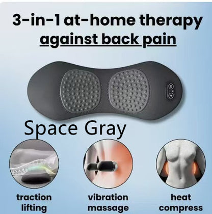 3-in-1 Electric Lumbar Support Pillow Massager
