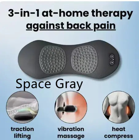 3-in-1 Electric Lumbar Support Pillow Massager