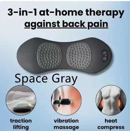 3-in-1 Electric Lumbar Support Pillow Massager