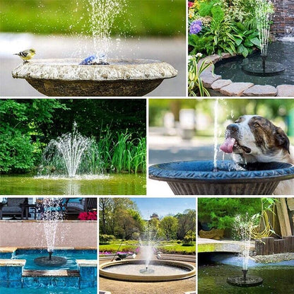 Solar Power Bird Bath Mini Fountain Pump Kit
