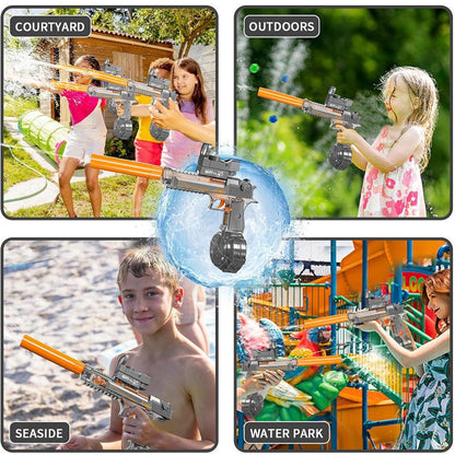 Electric Desert Eagle Water Gun – Full Auto Rapid Fire Water Blaster Toy