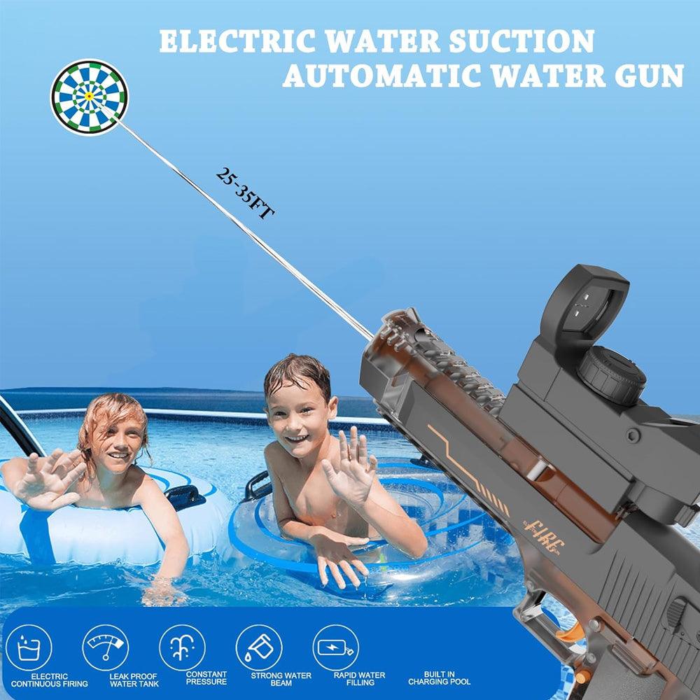 Electric Desert Eagle Water Gun – Full Auto Rapid Fire Water Blaster Toy