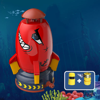 Rocket Water Sprinkler Toy for Kids Outdoor Garden Summer Fun Interactive Play