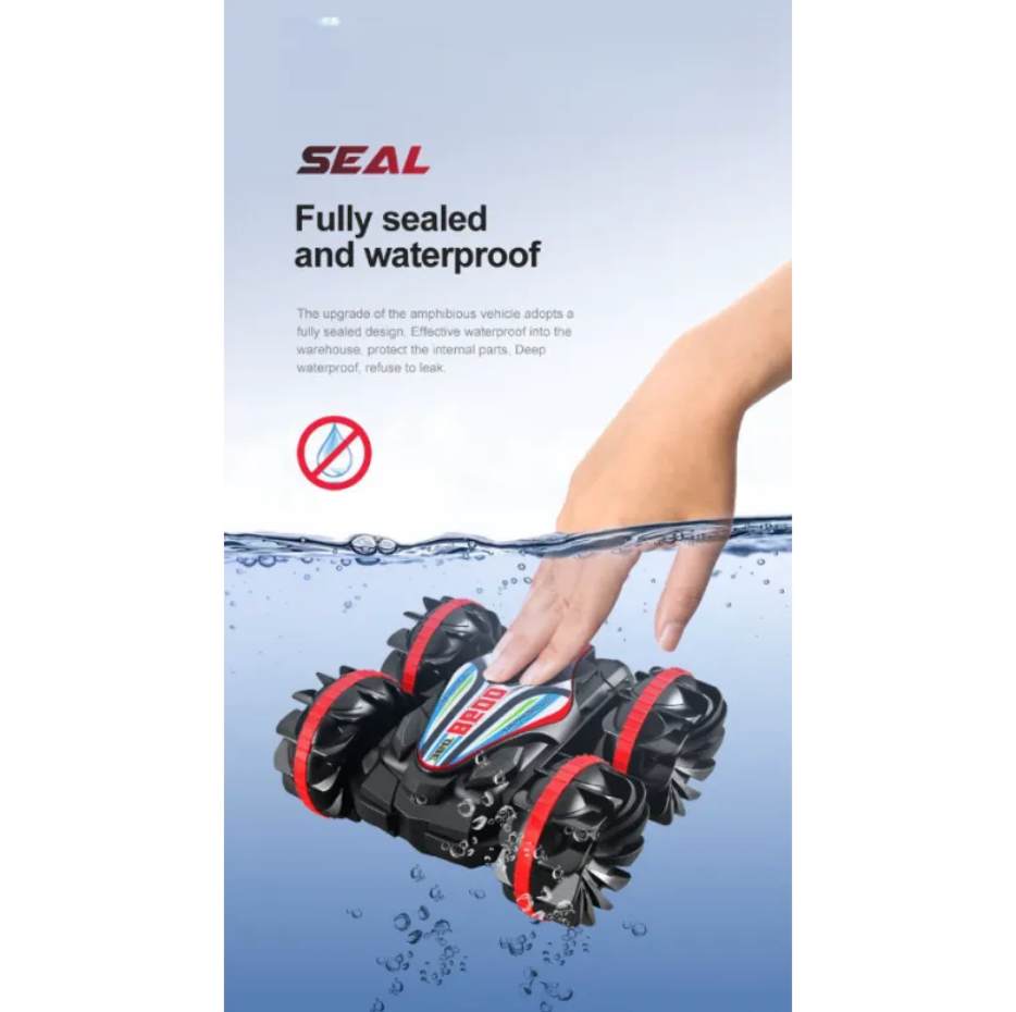 RC 4WD Off-Road Amphibious Toy Car