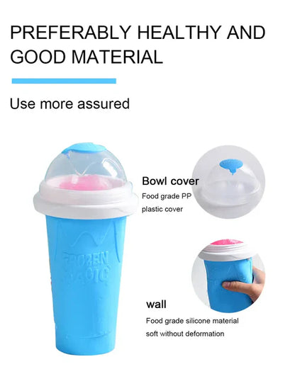Magic Slushy Maker Cup – Instant Frozen Smoothie Cup Quick Freeze Squeeze Cooling Cup