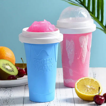 Magic Slushy Maker Cup – Instant Frozen Smoothie Cup Quick Freeze Squeeze Cooling Cup