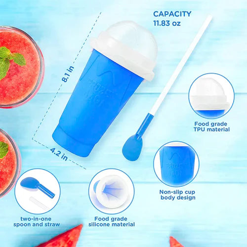 Magic Slushy Maker Cup – Instant Frozen Smoothie Cup Quick Freeze Squeeze Cooling Cup