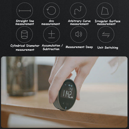 Digital Measuring Wheel Roller Straight Surface Distance Counter LCD Display Foldable Handheld Distance Measuring Tool