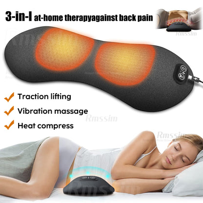 3-in-1 Electric Lumbar Support Pillow Massager