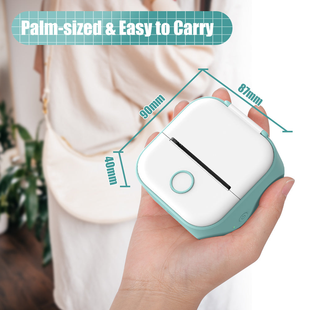 Portable Mini Thermal Printer – Bluetooth Inkless Photo & Label Printer