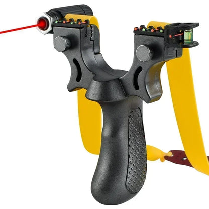 High Precision Laser-Guided Slingshot