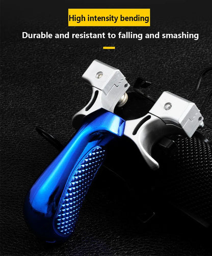 High Precision Laser-Guided Slingshot