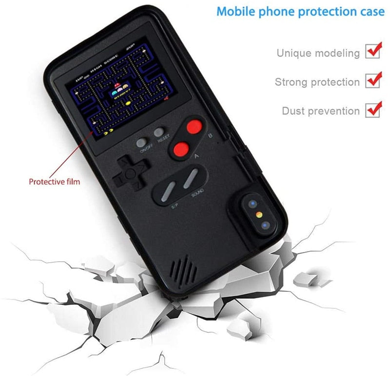Playable Console Gameboy Iphone Case For 15 14 13 12 11 Pro Max