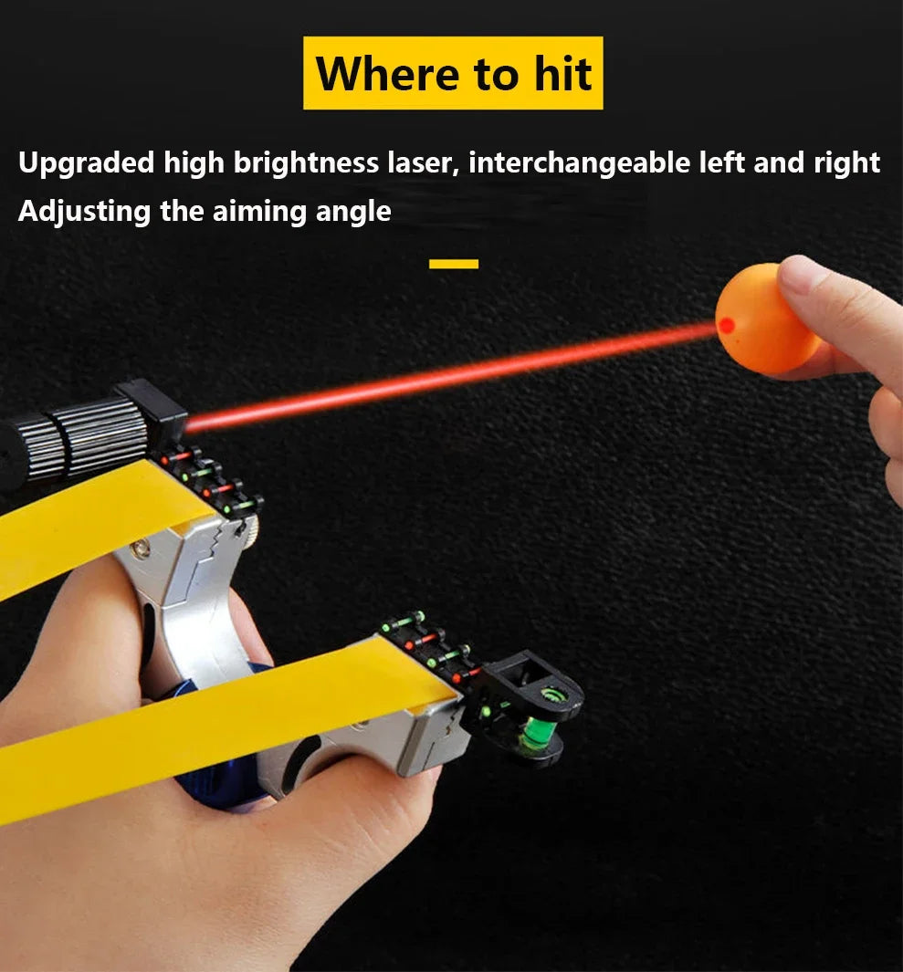 High Precision Laser-Guided Slingshot