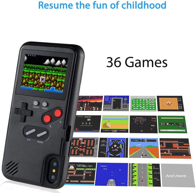 Playable Console Gameboy Iphone Case For 15 14 13 12 11 Pro Max