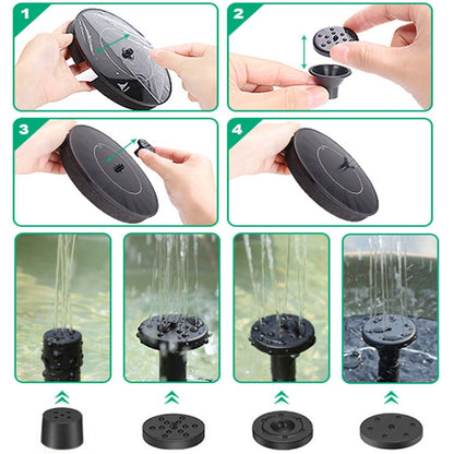 Solar Power Bird Bath Mini Fountain Pump Kit