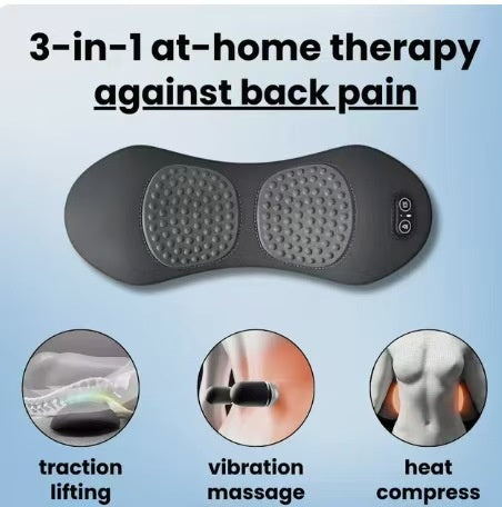 3-in-1 Electric Lumbar Support Pillow Massager