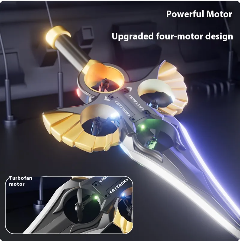RC Flying Sword Fighter Plane Dual Control Stunt Glider