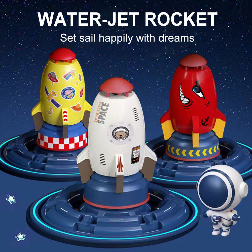 Rocket Water Sprinkler Toy for Kids Outdoor Garden Summer Fun Interactive Play