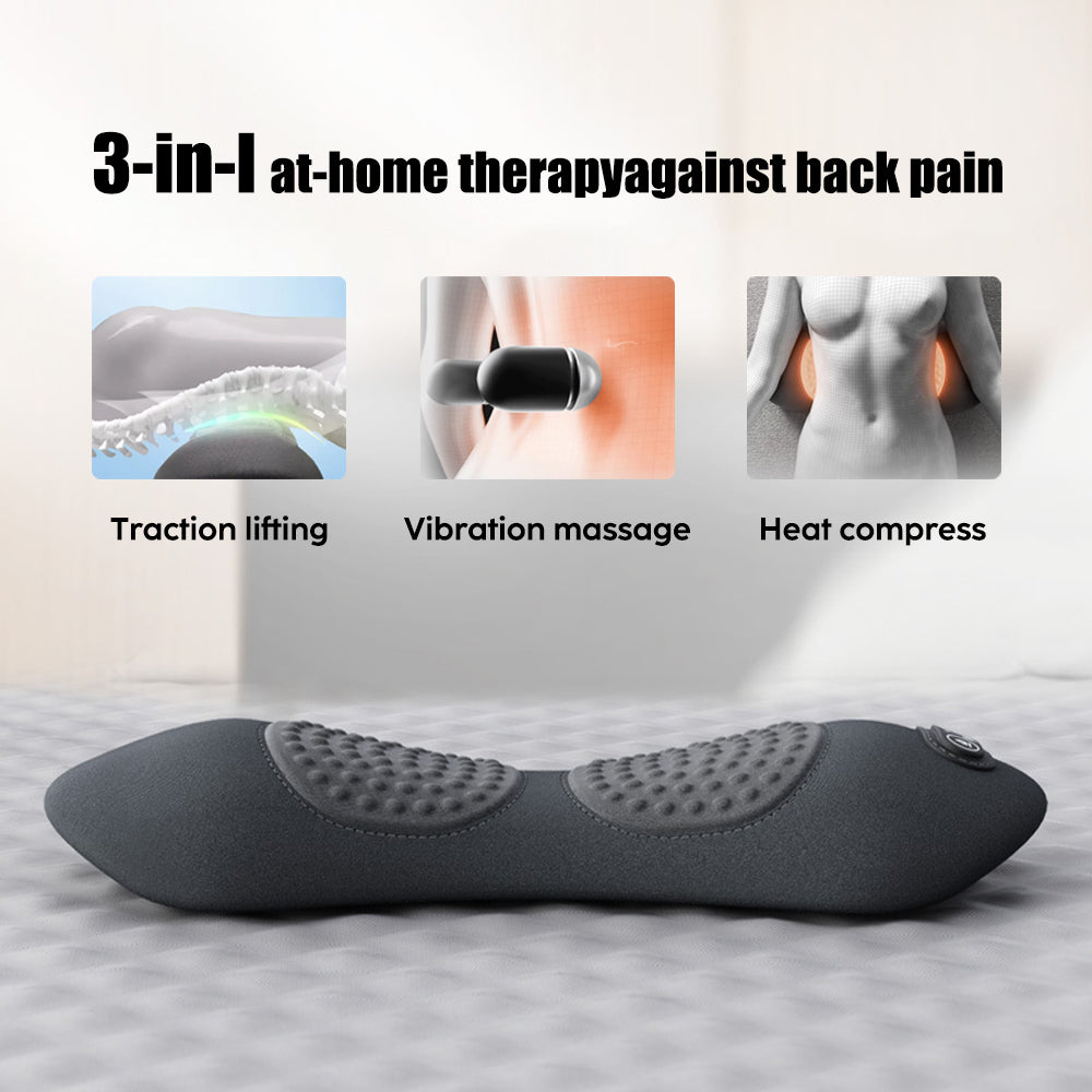 3-in-1 Electric Lumbar Support Pillow Massager