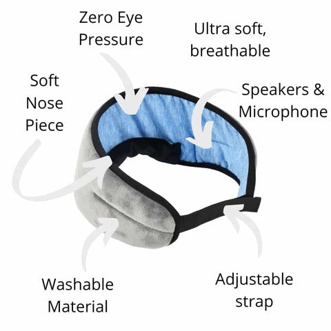Sleeping Mask with Headphones