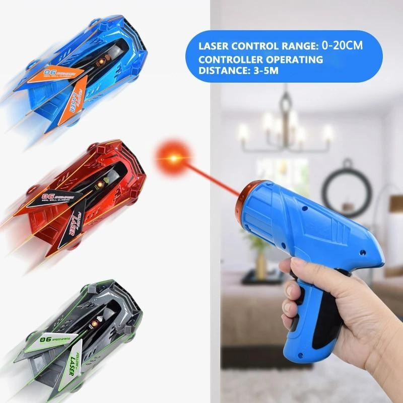 RC Wall Climbing Car Toy Infrared Laser Control