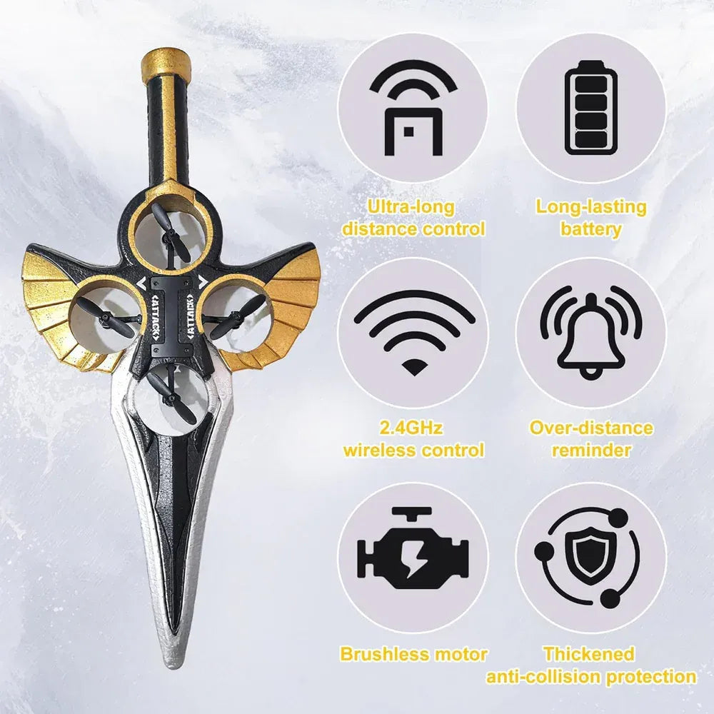 RC Flying Sword Fighter Plane Dual Control Stunt Glider