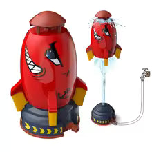Rocket Water Sprinkler Toy for Kids Outdoor Garden Summer Fun Interactive Play