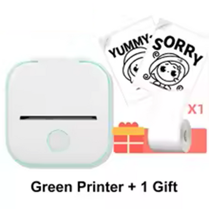 Portable Mini Thermal Printer – Bluetooth Inkless Photo & Label Printer