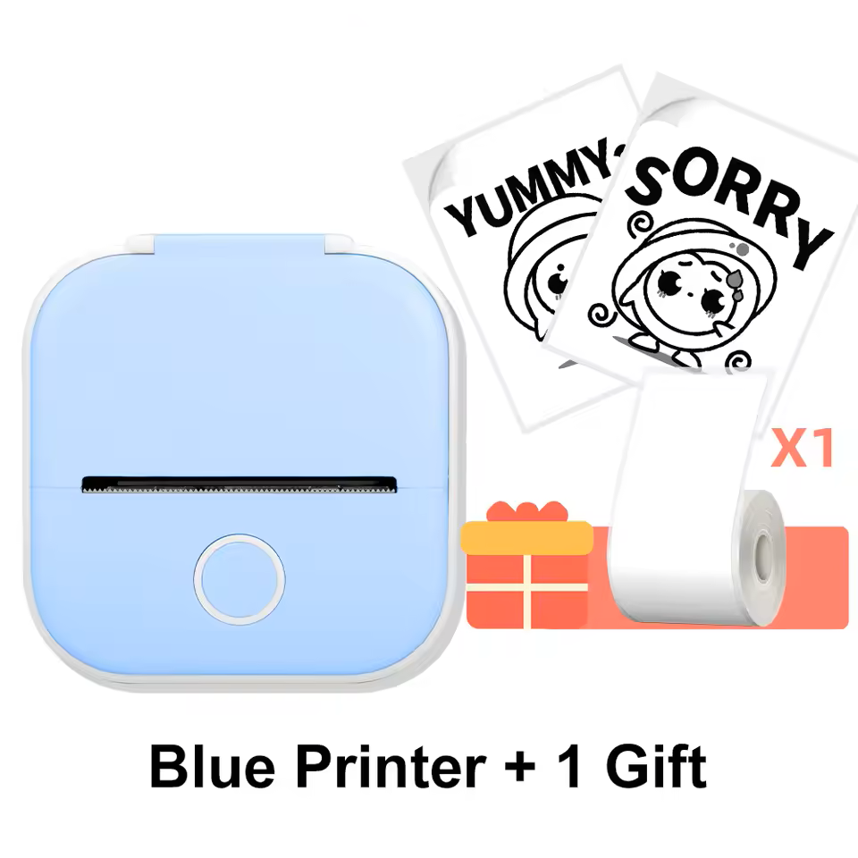 Portable Mini Thermal Printer – Bluetooth Inkless Photo & Label Printer