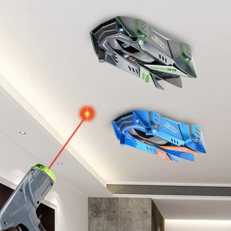 RC Wall Climbing Car Toy Infrared Laser Control