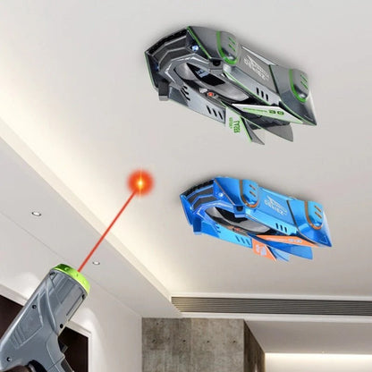 RC Wall Climbing Car Toy Infrared Laser Control