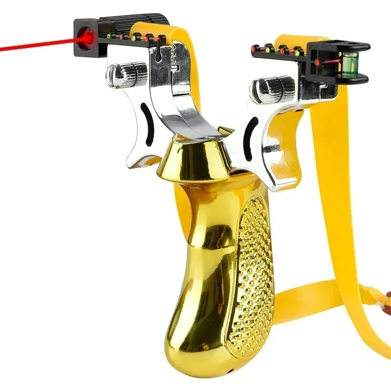 High Precision Laser-Guided Slingshot