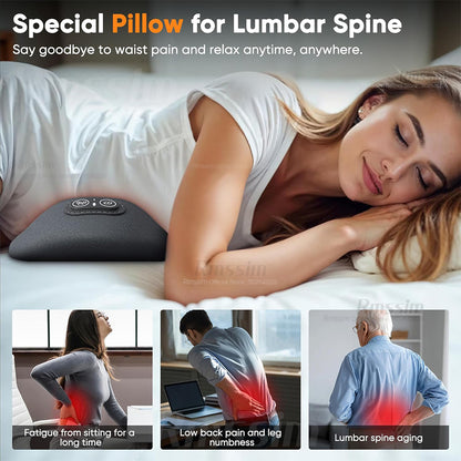 3-in-1 Electric Lumbar Support Pillow Massager