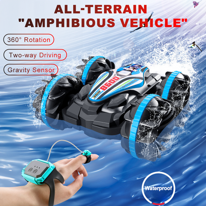 RC 4WD Off-Road Amphibious Toy Car